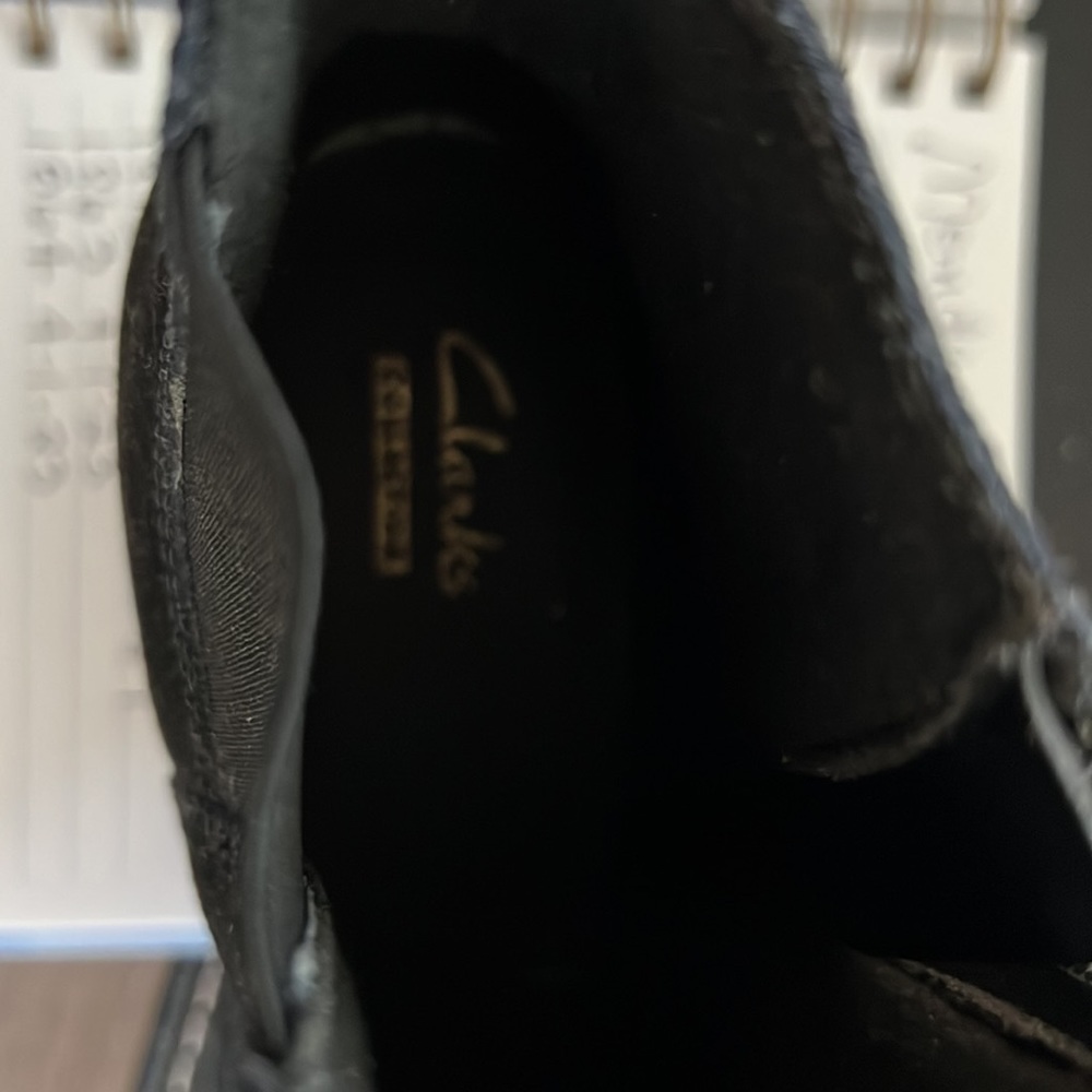 Like New Clark black wedge ankle boots - Picture 7 of 9